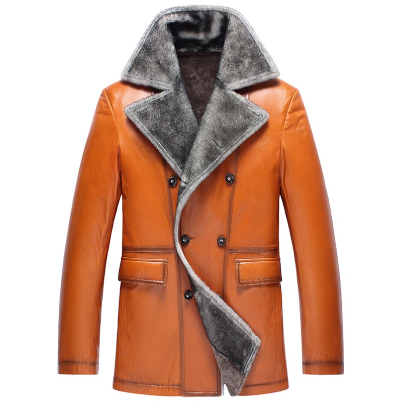 mens shearling coats on sale