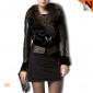 Leather Jackets Mink Coats2012 Women’s Mink Leather Jackets With Fox Fur Collar Mink Coats