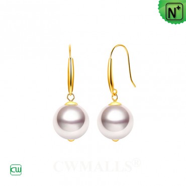 Akoya Pearl Elegance Earrings 18K gold CW156118 | CWMALLS.COM