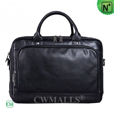 Black Leather Briefcase CW926515 | CWMALLS.COM