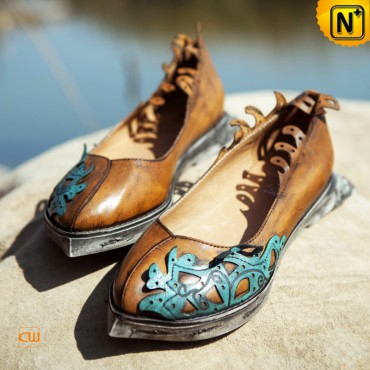 Brush off Leather Flats CW305043 www.cwmalls.com