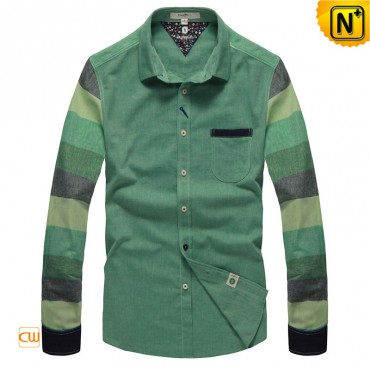 Button Down Mens Shirts Long Sleeve Cotton Shirts CW114702 www.cwmalls.com