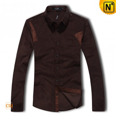 New Arrived Fashion Shirts Casual Warm Corduroy Men's Shirt CW130037