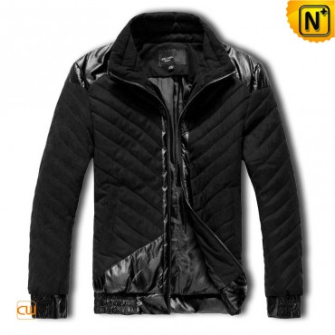 Men's Designer Padded Jacket Winter Warm Contrast Coats CW160005