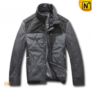 Men's Multi-pocket Padded coats casual Contrast Jacket Gray CW160014