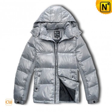 Men's European Style Tunic Down Jacket With Removable Hood CW160017