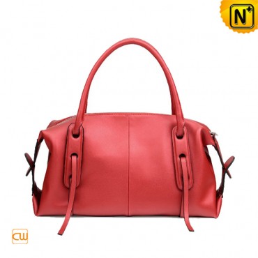 Women’s Real Cowhide Leather Dress Handbags Shoulder Bags Coreal Red CW233315