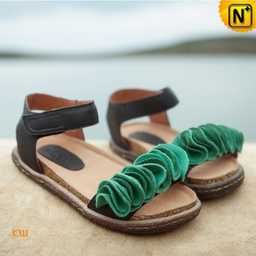 Leather Flat Sandals CW305213 www.cwmalls.com