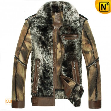 Leather Fur Jacket CW868004 www.cwmalls.com