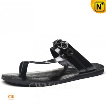 Leather Thong Sandals CW708303 | CWMALLS.COM