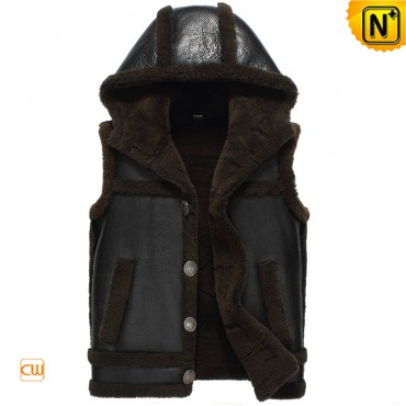 Sheepskin Shearling Vest CW856169 www.cwmalls.com