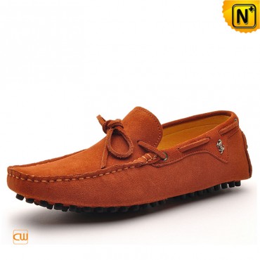 Suede Leather Driving Loafers CW740120 www.cwmalls.com