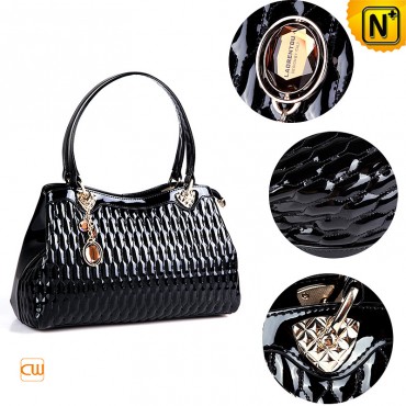 Women Black  Leather Handbags cw301301 www.cwmalls.com