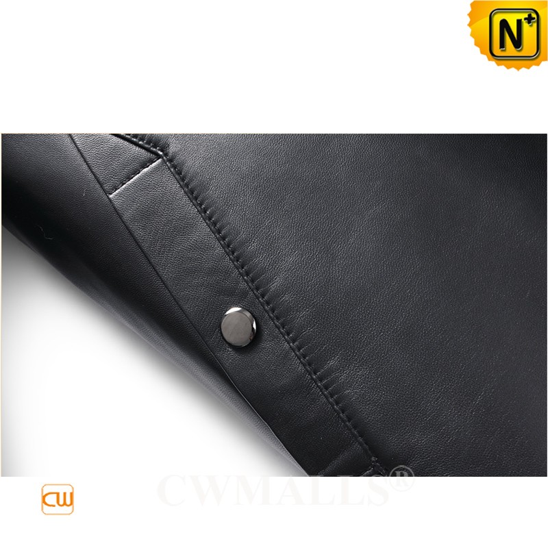 mink lined leather jacket
