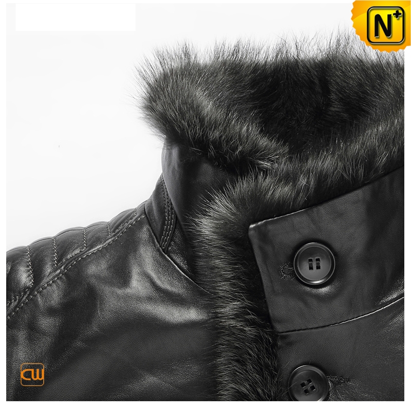 black sheepskin jacket