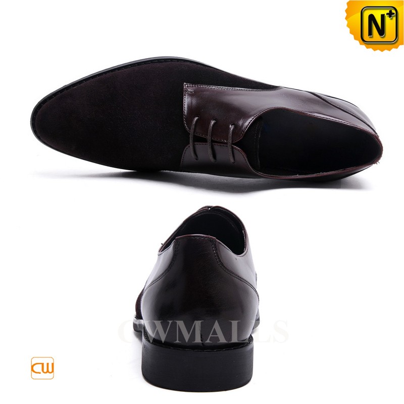 View of CWMALLS Designer Leather Dress Oxfords Black / Brown CW716019