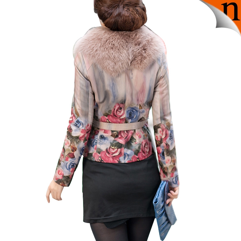 Fashion Printed Leather Jacket Women main image 1