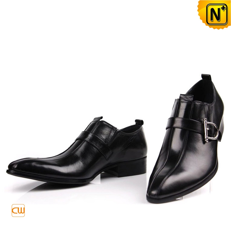 Italian Leather Monk Strap Dress Shoes CW763071