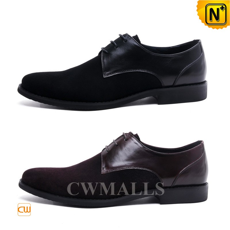 View of CWMALLS Designer Leather Dress Oxfords Black / Brown CW716019