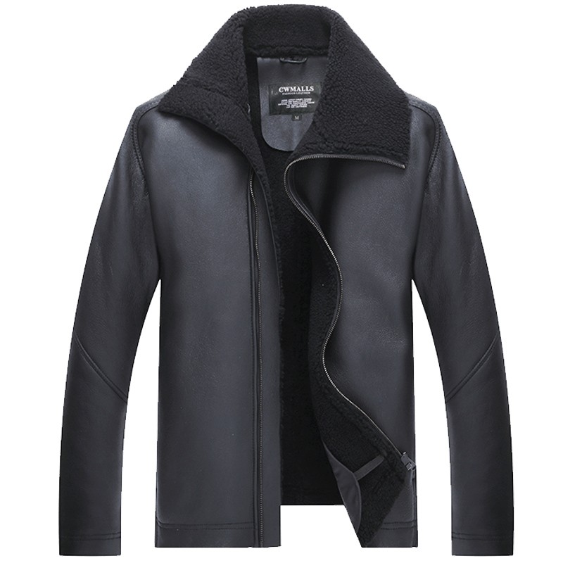 black sheepskin jacket