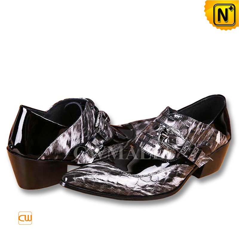 View of Printed Patent Leather Dress Oxfords Shoes CW752221