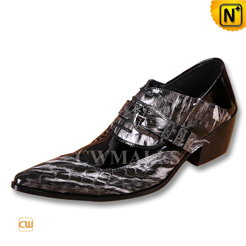 Printed Patent Leather Dress Oxfords Shoes CW752221