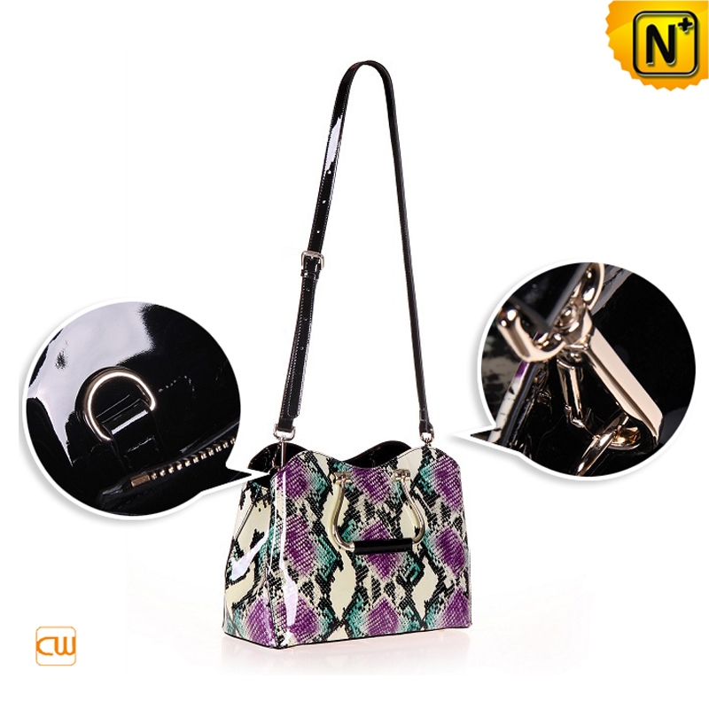 Python Embossed Leather Handbags CW310918 | CWMALLS