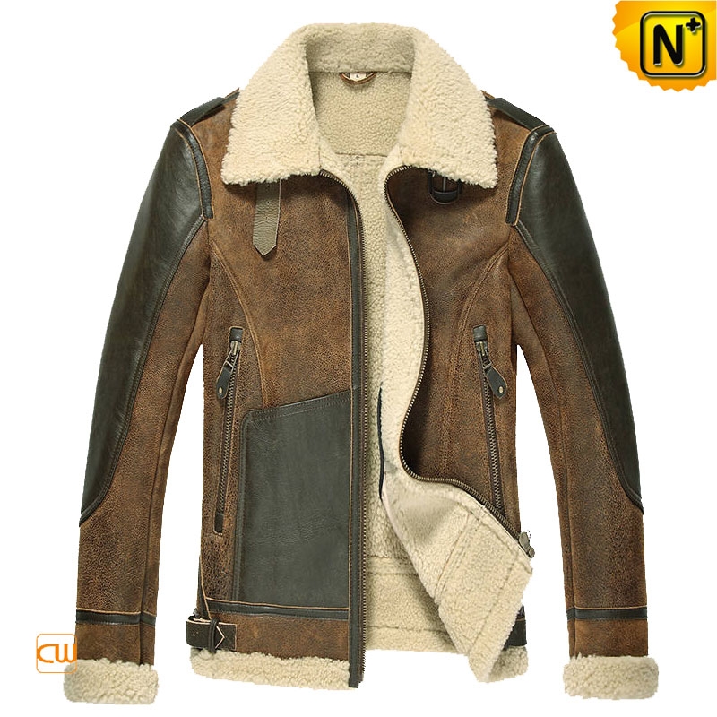 designer shearling jacket mens