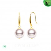 Akoya Pearl Elegance Earrings 18K gold CW156118 | CWMALLS.COM