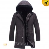 Brown Shearling Coat Mens CW836052 www.cwmalls.com