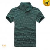 Men's Simple Fashion Allover Printing Short Sleeve Polo Shirt CW110004