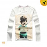Men's Long sleeve Tee Shirt Reading Boy Front Design CW110006