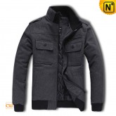Men's Thicken Coat Woolen Fashion Padded Jacket CW160010