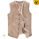 Mens Sheepskin Vest CW808348 | CWMALLS.COM