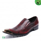 Mens Embossed Leather Loafers CW725611 | CWMALLS.COM