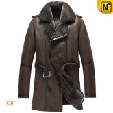 Mens Sheepskin Pea Coat CW856080 www.cwmalls.com