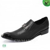 Mens Trendy Leather Dress Loafer Black CW725616 | CWMALLS.COM