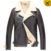 Shearling Aviator Jacket CW857185 www.cwmalls.com