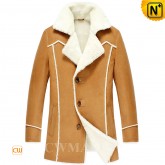 Shearling Sheepskin Lined Coat CW852177 CWMALLS.COM