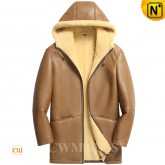 Sheepskin Leather Coat CW808376 | CWMALLS.COM