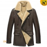 Sheepskin Pea Coat CW856128 www.cwmalls.com