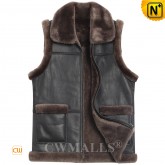 Sheepskin Sleeveless Jacket CW808347 | CWMALLS.COM