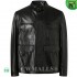 CWMALLS® Men's Black Leather Field Jacket CW825996 