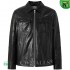 CWMALLS® Men Lambskin Leather Field Jacket Black CW825997