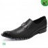 CWMALLS® Men's Trendy Leather Dress Loafer Shoes Black CW725616