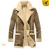 CWMALLS® Men's Vintage Shearling Sheepskin Coat CW878127