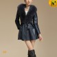 Women Slim Fit Sheepskin Leather Coat www.cwmalls.com