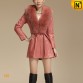Women Slim Fit Sheepskin Leather Coat www.cwmalls.com
