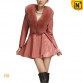 Women Slim Fit Sheepskin Leather Coat www.cwmalls.com