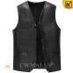 Black Sheepskin Vest Men CW808346 | CWMALLS.COM